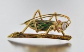 An Italian 18k Gold and Enamel