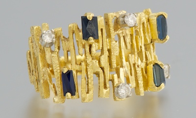 An Italian 18k Gold Diamond and