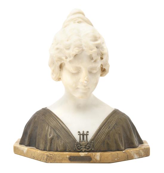 *An Italian Alabaster and Gilt