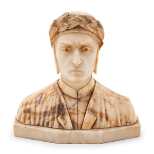 An Italian Alabaster Bust of