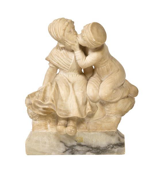 An Italian Alabaster Figural
