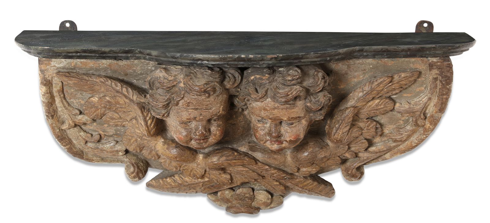 AN ITALIAN BAROQUE CARVED BRACKET