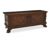 AN ITALIAN BAROQUE CARVED WOOD