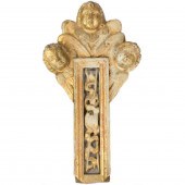 AN ITALIAN BAROQUE GILTWOOD FI