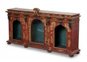AN ITALIAN BAROQUE RED JAPANNE