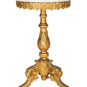 An Italian Baroque Style Giltwood