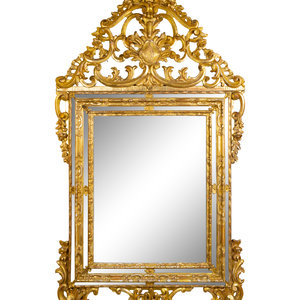 An Italian Baroque Style Giltwood