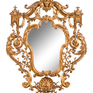 An Italian Baroque Style Giltwood