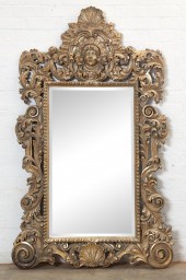 AN ITALIAN BAROQUE STYLE GILTW