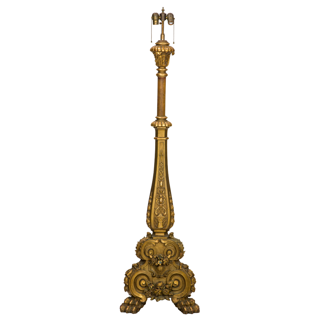 AN ITALIAN BAROQUE STYLE GILTWOOD