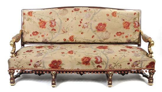An Italian Baroque Style Mahogany