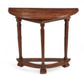 AN ITALIAN BAROQUE STYLE WALNU
