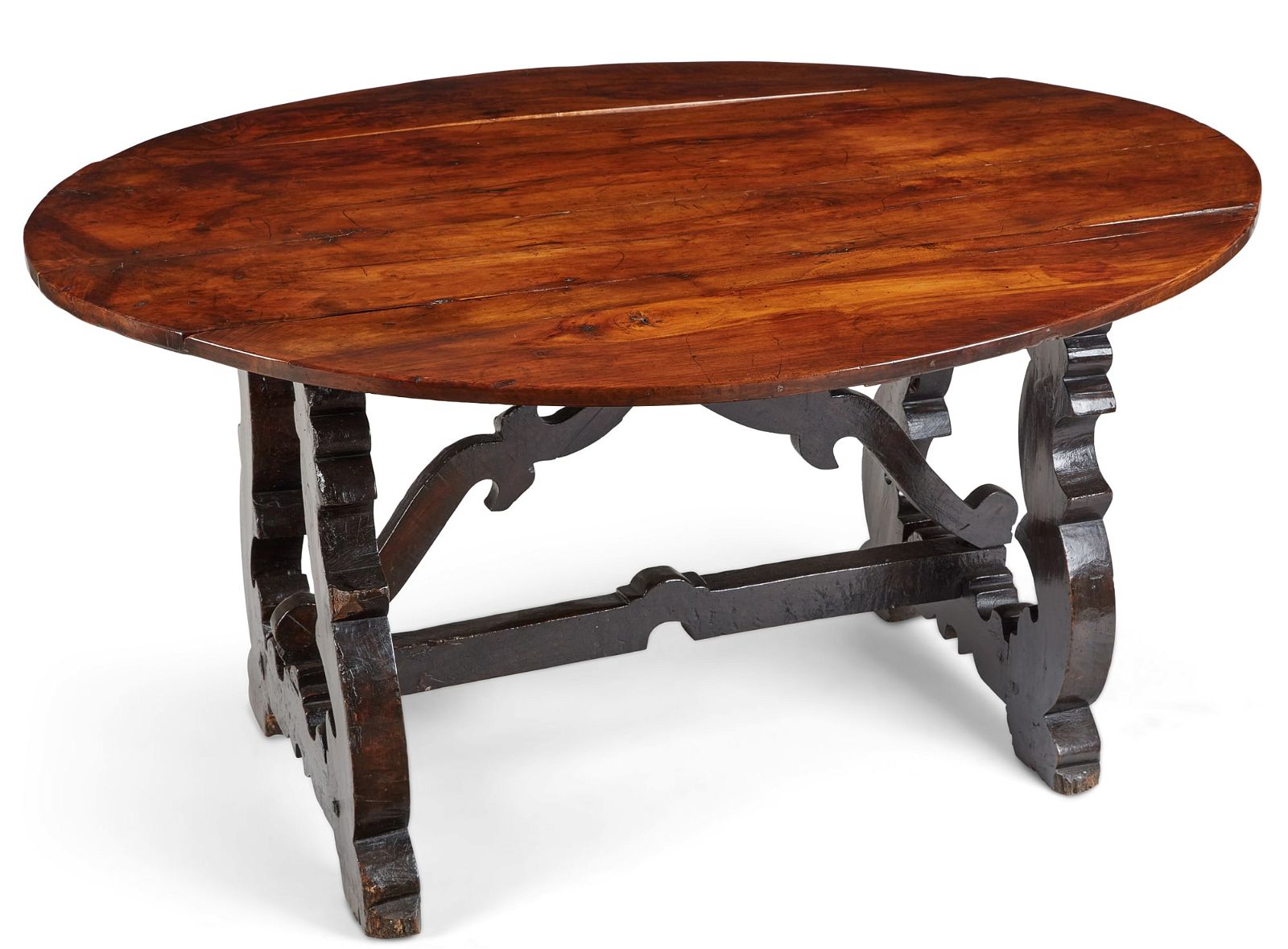 AN ITALIAN BAROQUE STYLE WALNUT