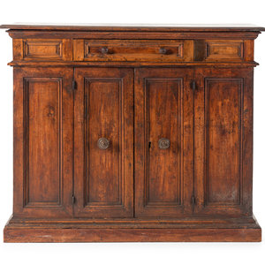 An Italian Baroque Walnut Cabinet