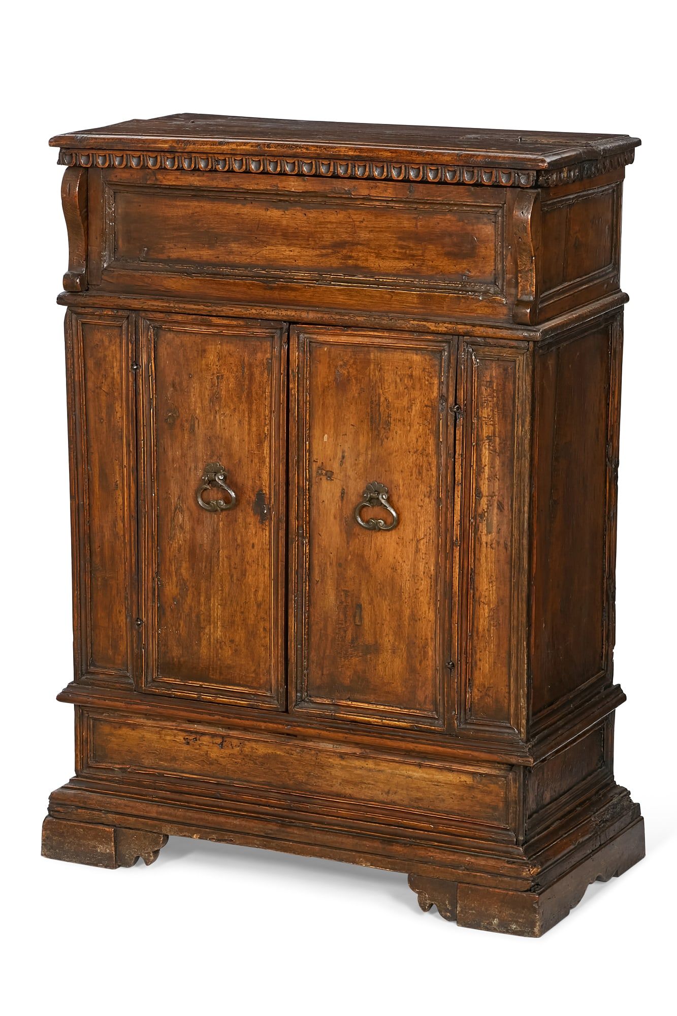 AN ITALIAN BAROQUE WALNUT