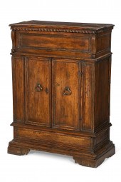 AN ITALIAN BAROQUE WALNUT CRED