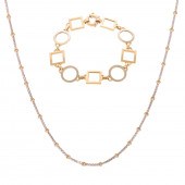 AN ITALIAN BRACELET & NECKLACE