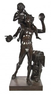 An Italian Bronze Figural Grou