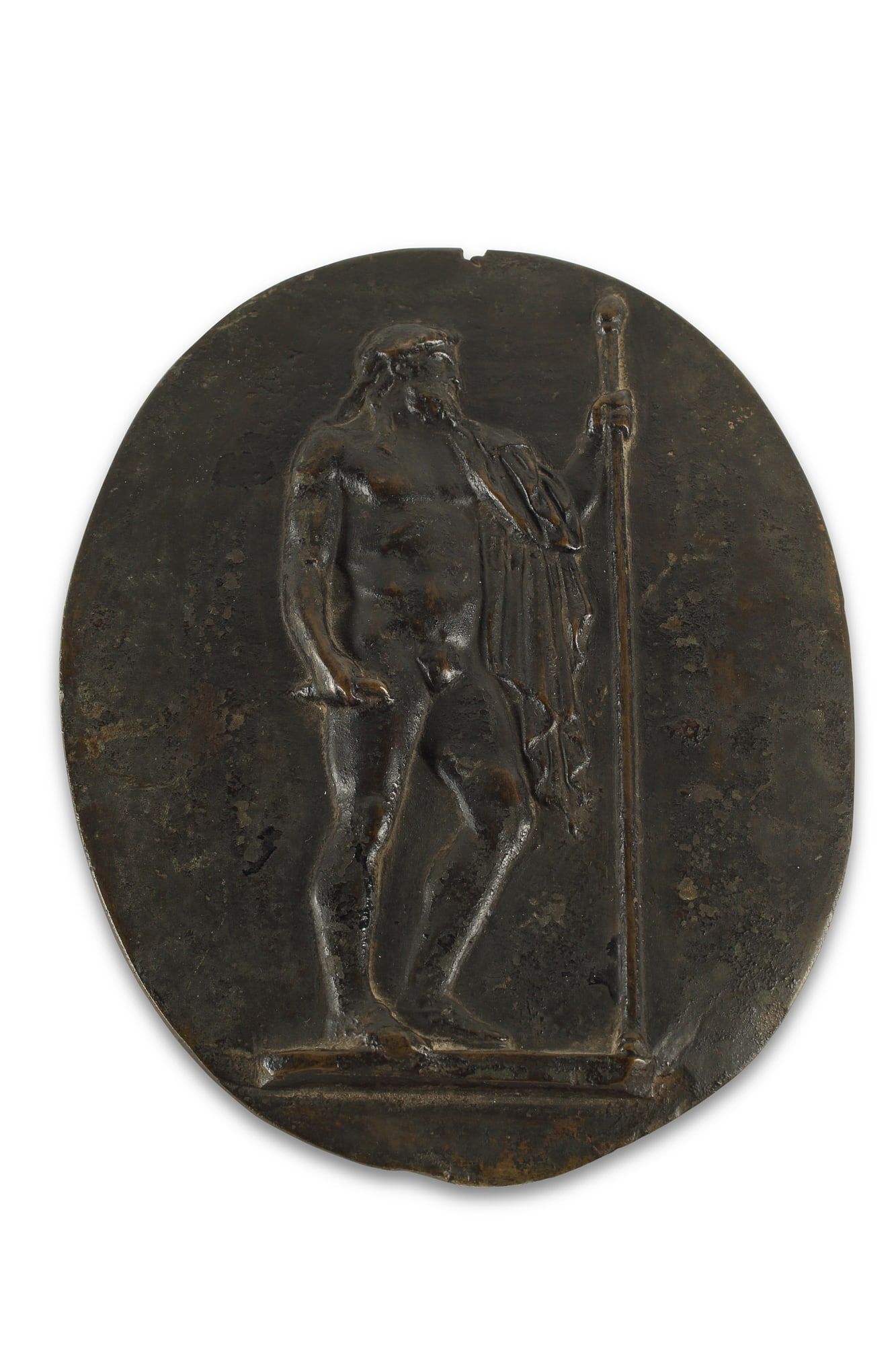 AN ITALIAN BRONZE RELIEF PLAQUEAn