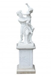 AN ITALIAN CARRARA MARBLE AFTE