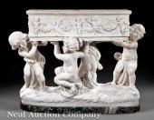 An Italian Carrara Marble Figu