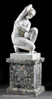 An Italian Carrara Marble Figu
