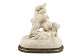 AN ITALIAN CARRARA MARBLE SCUL