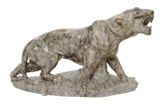 An Italian Carved Alabaster