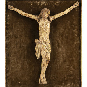 An Italian Carved and Painted
