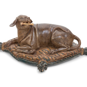 An Italian Carved and Painted Model