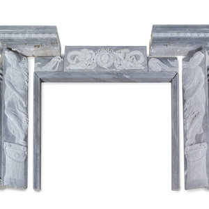 An Italian Carved Bardiglio