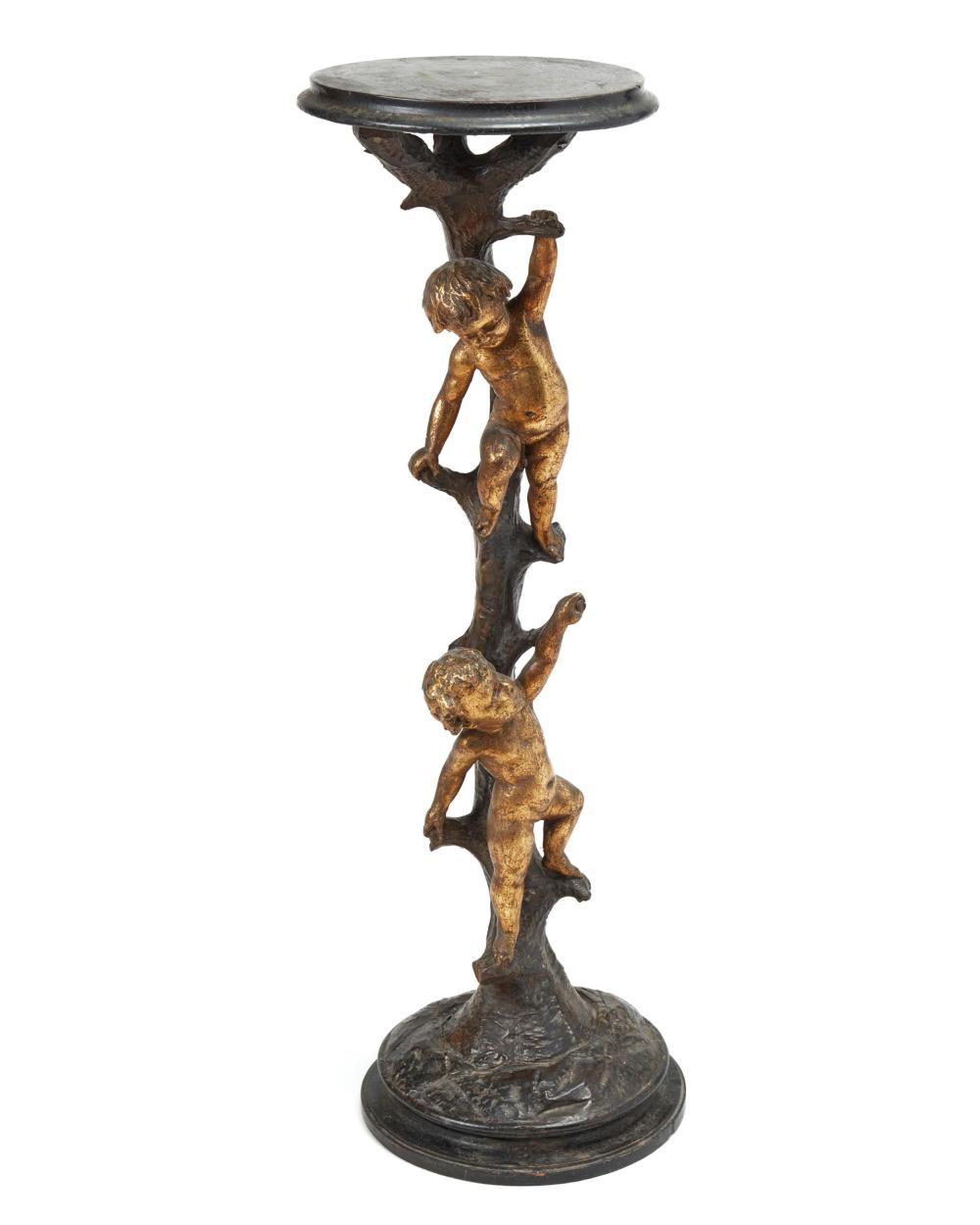 AN ITALIAN CARVED GILTWOOD