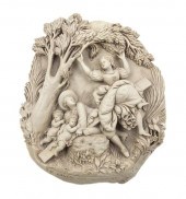* An Italian Carved Lava Relie