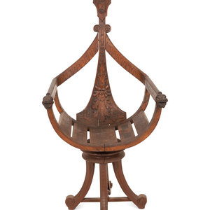 An Italian Carved Mahogany