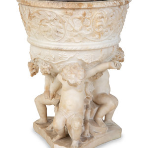 An Italian Carved Marble Firenze
