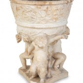 An Italian Carved Marble Firen