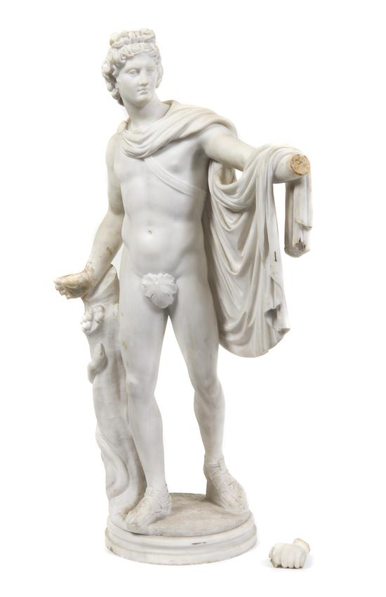 An Italian Carved Marbled Sculpture