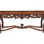 An Italian Carved Walnut Table