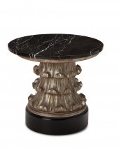 AN ITALIAN CARVED WOOD SIDE TA