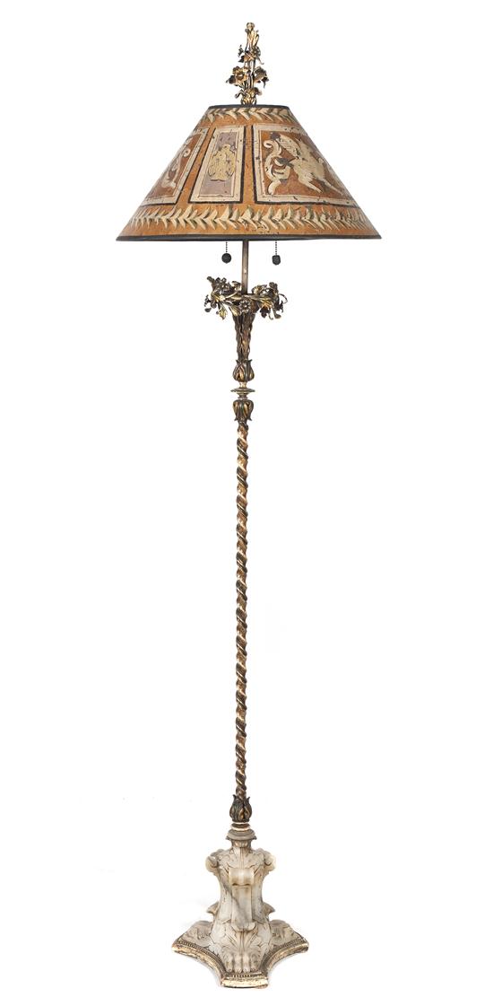 An Italian Cast Metal and Carved