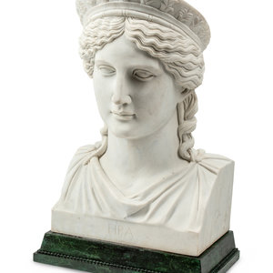 An Italian Empire Style Marble Bust