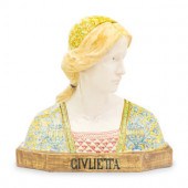 An Italian Faïence Bust after