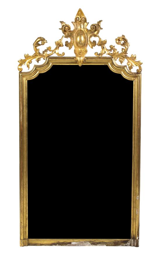 An Italian Giltwood Pier Mirror