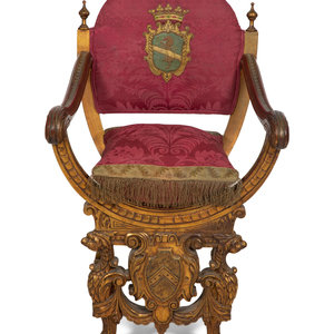 An Italian Giltwood Savonarola
