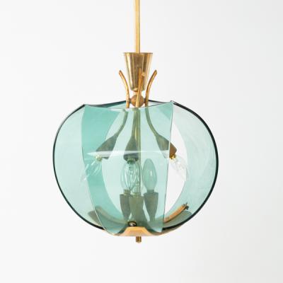 An Italian glass pendant light,