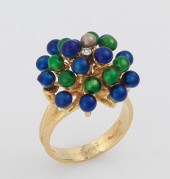 An Italian Gold and Enamel Bea