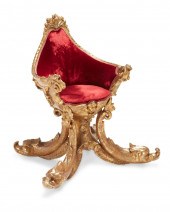 AN ITALIAN GROTTO-STYLE GILTWO