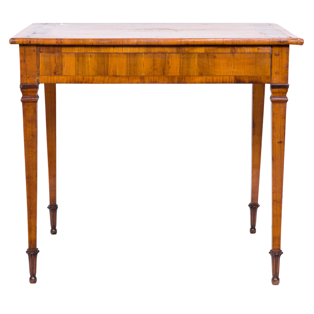 AN ITALIAN INLAID FRUITWOOD TABLE