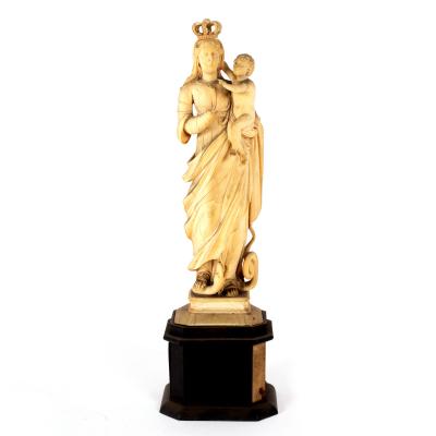 An Italian ivory group of the