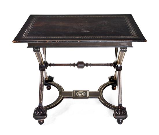 An Italian Ivory Inlaid Writing